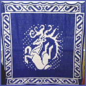 5 Ft Leaping Dear Tapestry - Aberrant Crochet