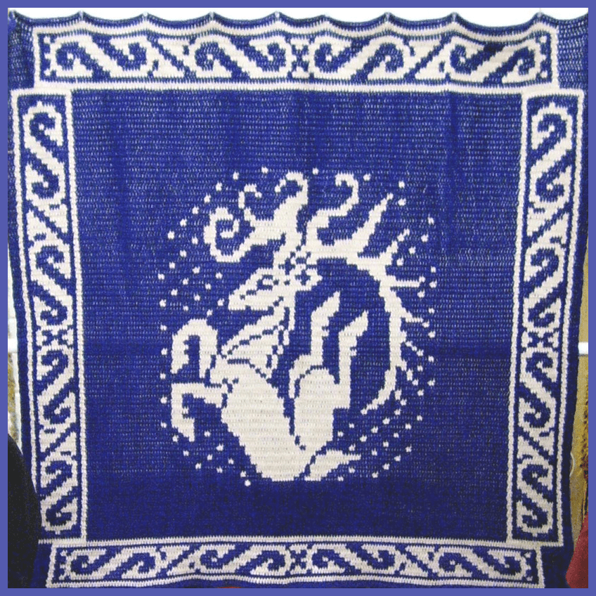 5 Ft Leaping Dear Tapestry - Aberrant Crochet