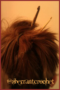 Crochet Hook Hair Sticks - Made By Aberrant Crochet 3
