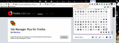 1001 Browser Tabs Open Screenshot